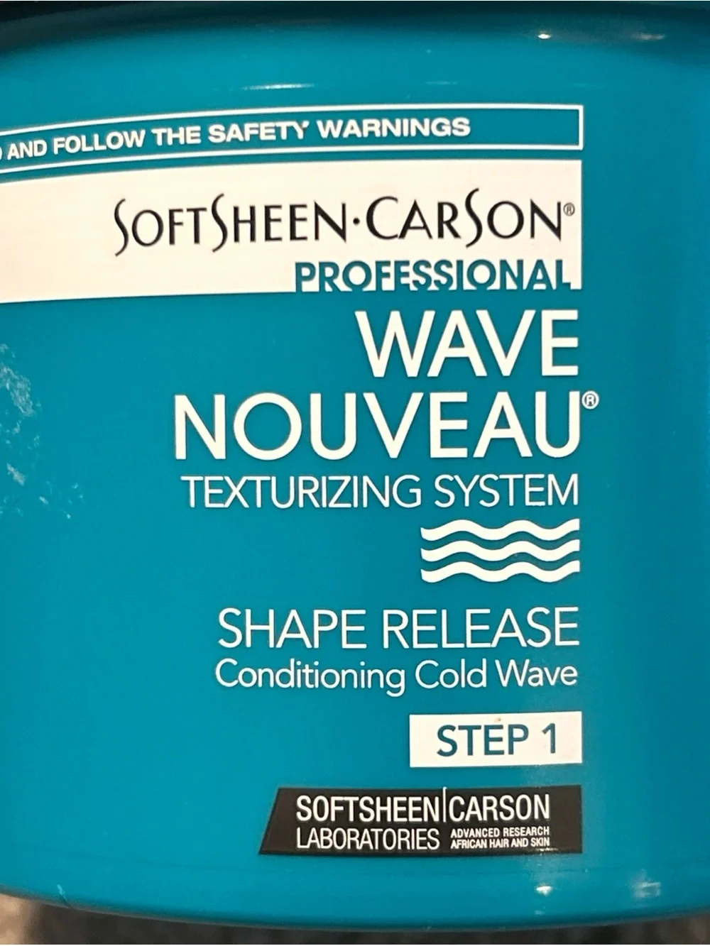 Softsheen Carson Wave Nouveau Shape Release Step 1 Cold Wave SUPER Strength 30oz